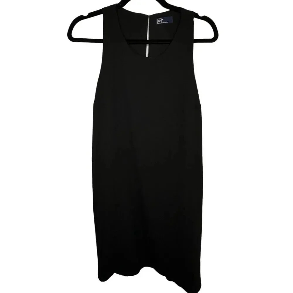 Gap Sleeveless Shift Dress Black Size Medium Office Suit Knee Length Career Work - Picture 1 of 7